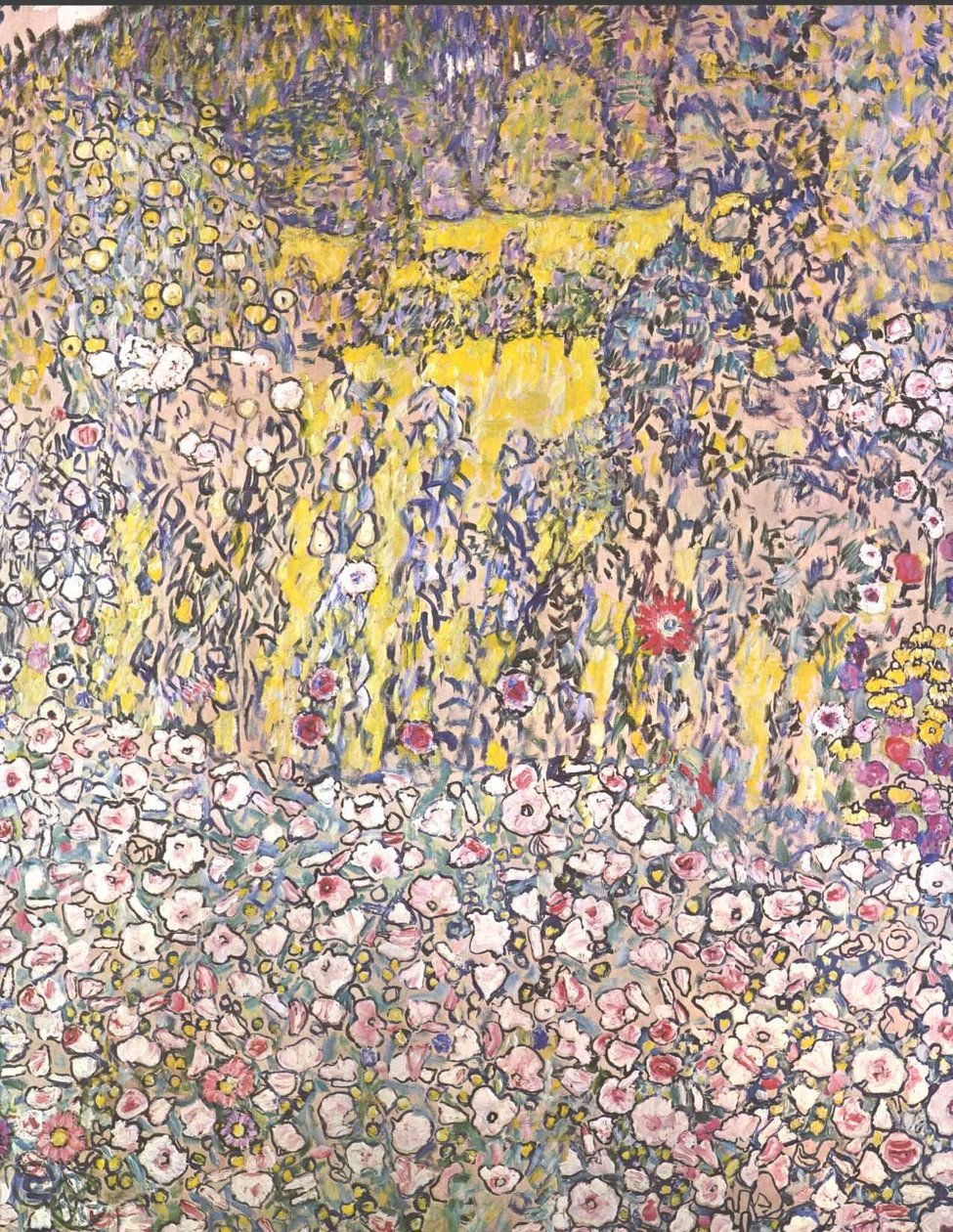 Kerti táj, dombtetővel alkotó: Gustav Klimt