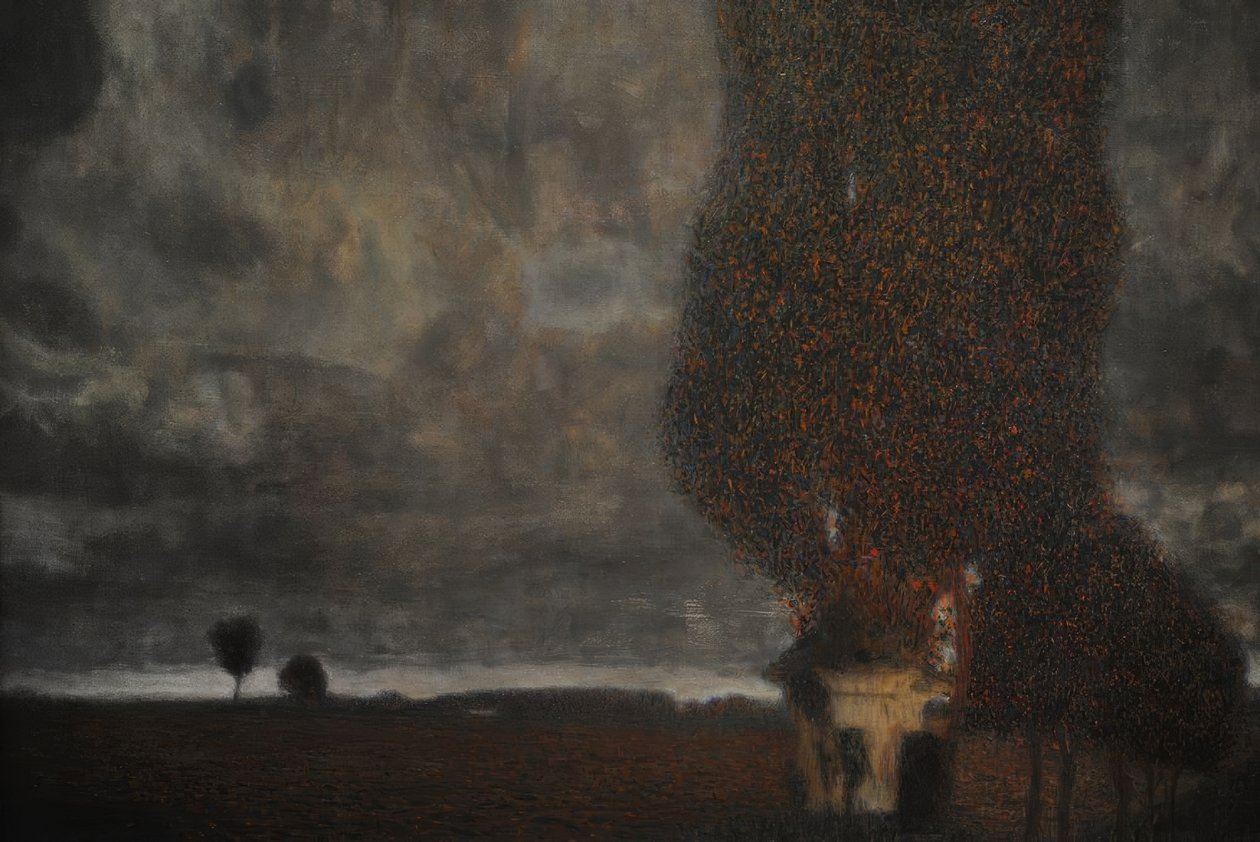Gustav Klimt (1862-1918). Osztrák szimbolista festő. Közeledő zivatar (A nagy nyárfa II.), 1903. Olaj, vászon. Leopold Múzeum. Bécs, Ausztria. alkotó: Gustav Klimt