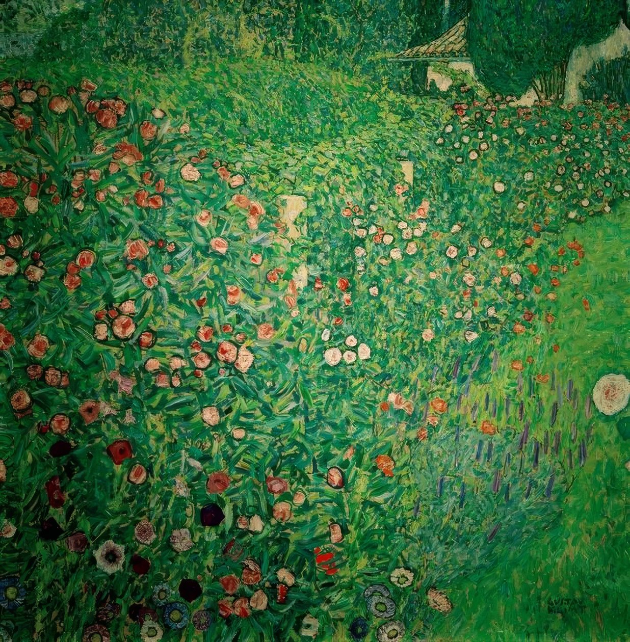 Olasz kerti táj alkotó: Gustav Klimt