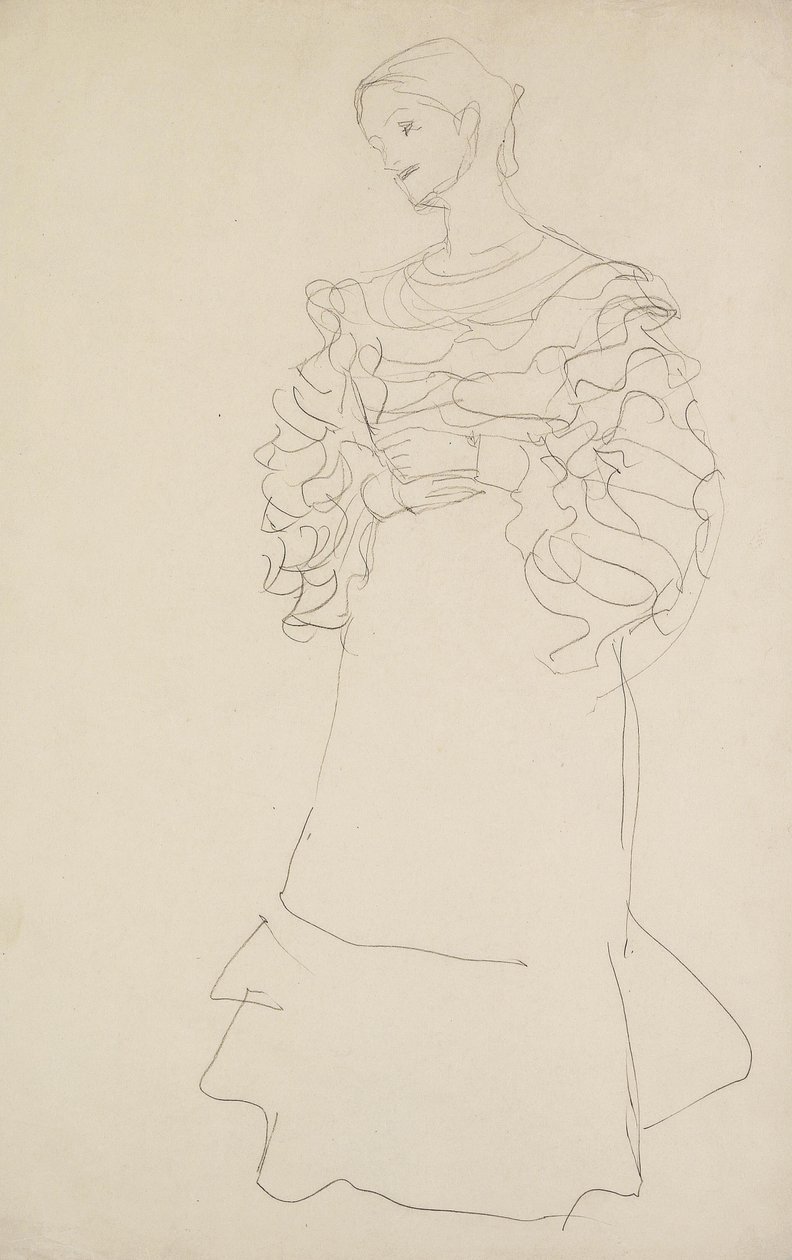Magda Mautner-Markhof tanulmány alkotó: Gustav Klimt