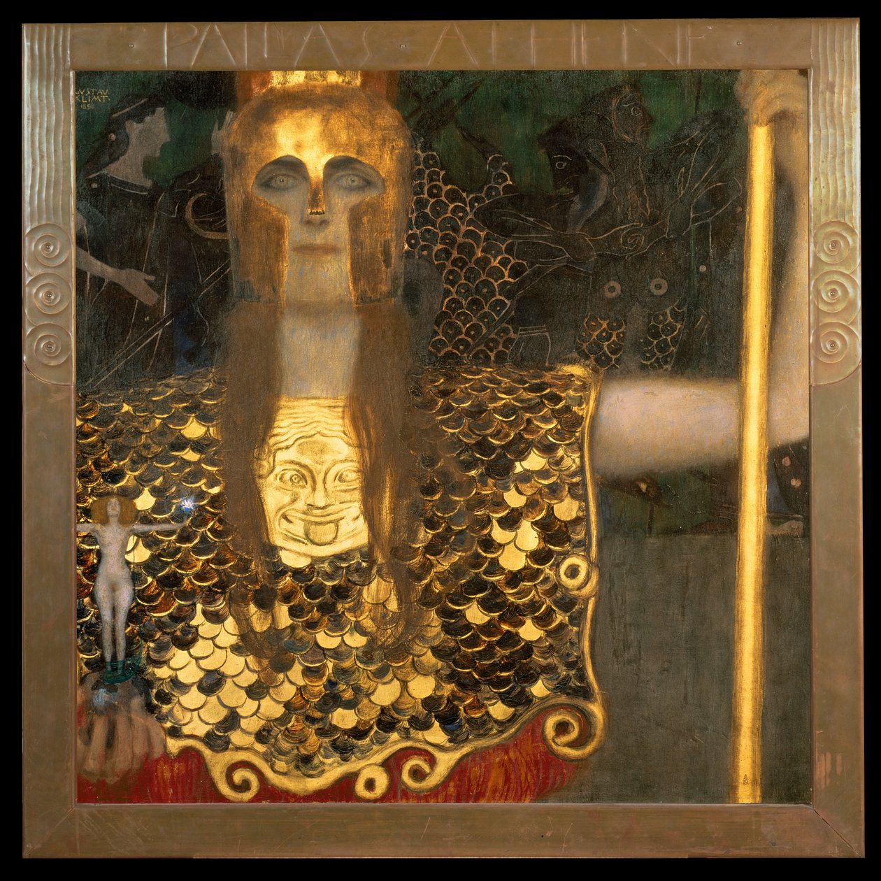 Minerva vagy Pallas Athéné, 1898 alkotó: Gustav Klimt