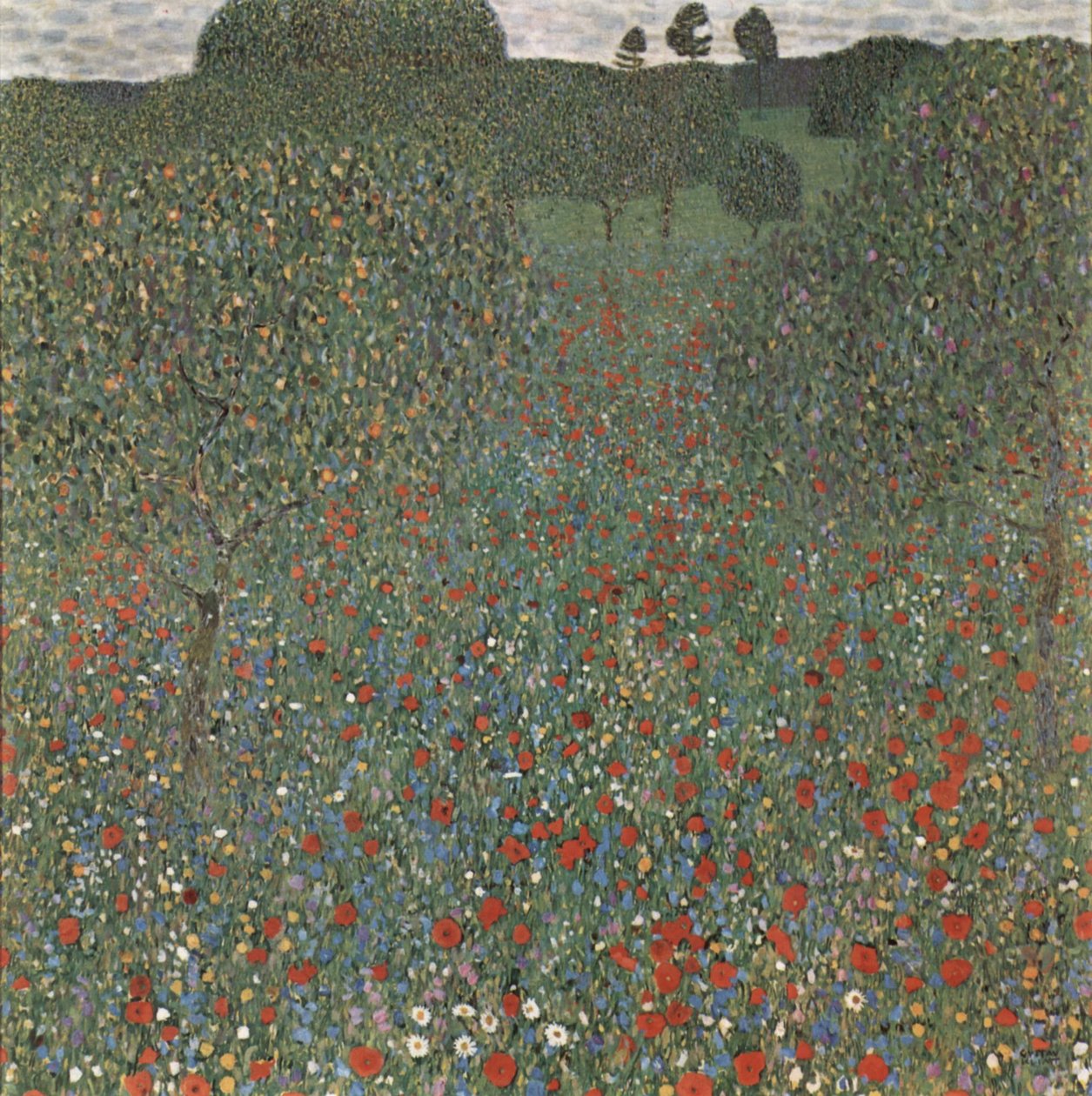 Mohnfeld alkotó: Gustav Klimt