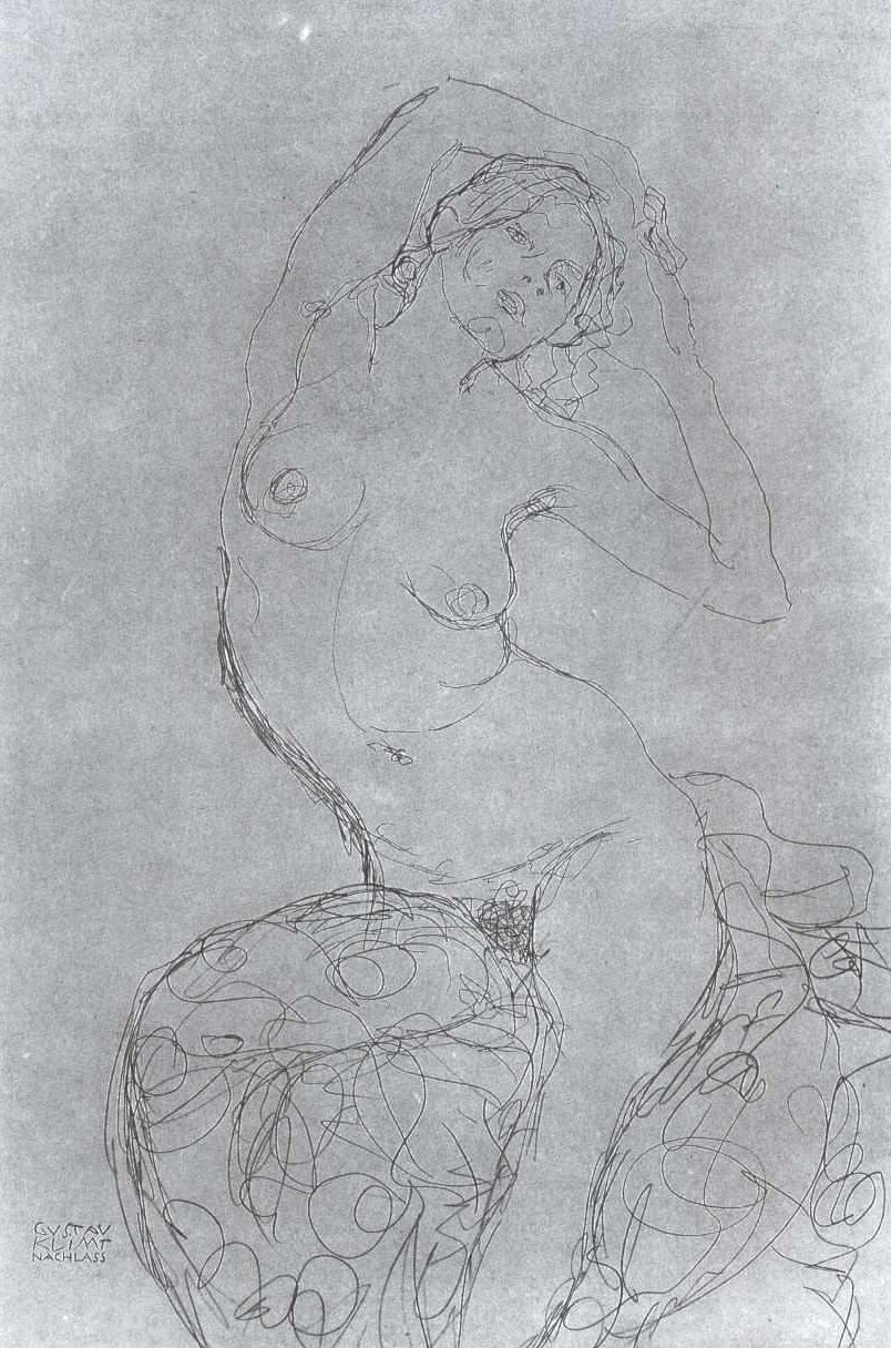 Meztelen alkotó: Gustav Klimt