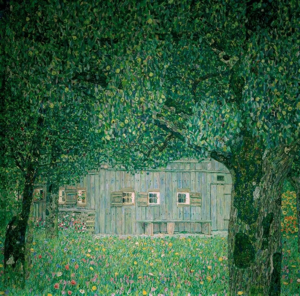 Felső-Ausztriai parasztház alkotó: Gustav Klimt