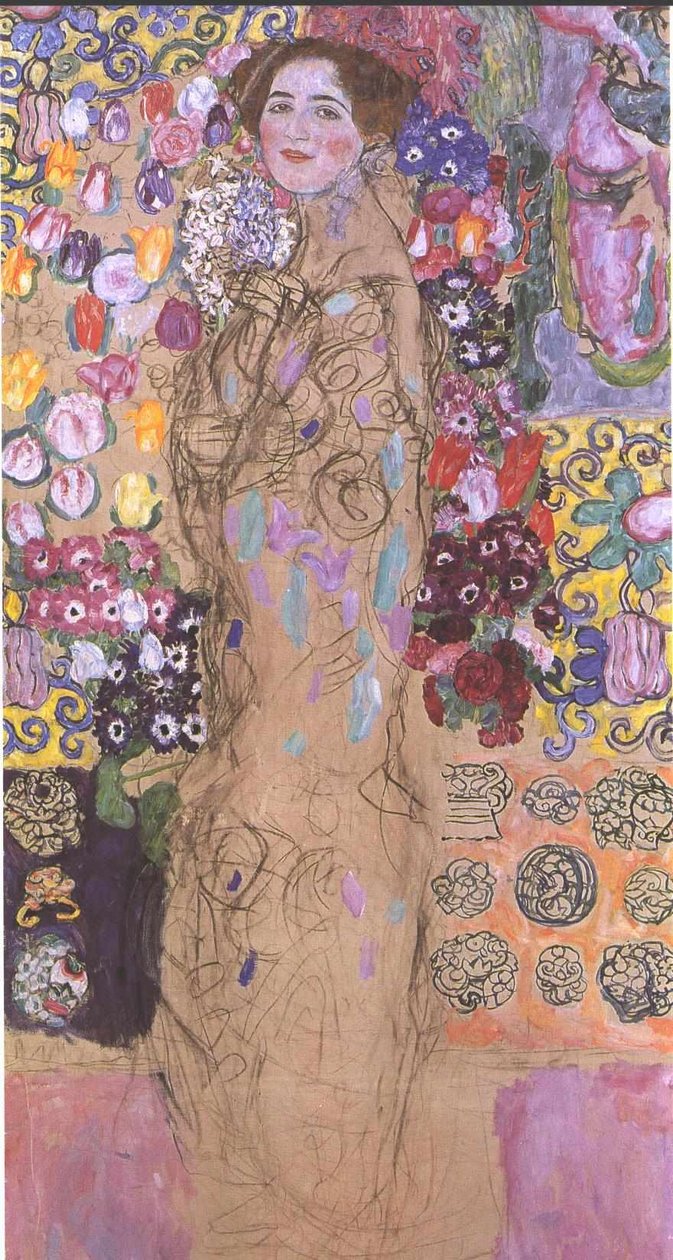 Maria Munk portréja alkotó: Gustav Klimt