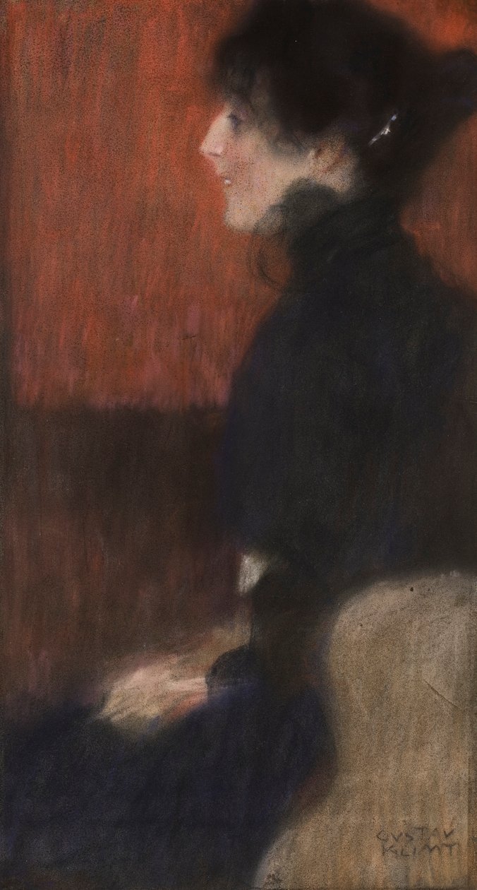 Hölgyportré, 1887-1907 (pasztell, papír) alkotó: Gustav Klimt