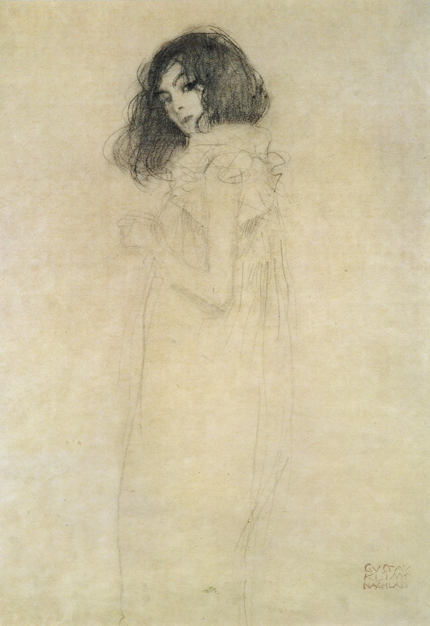 Fiatal nő portréja, 1896-97 alkotó: Gustav Klimt
