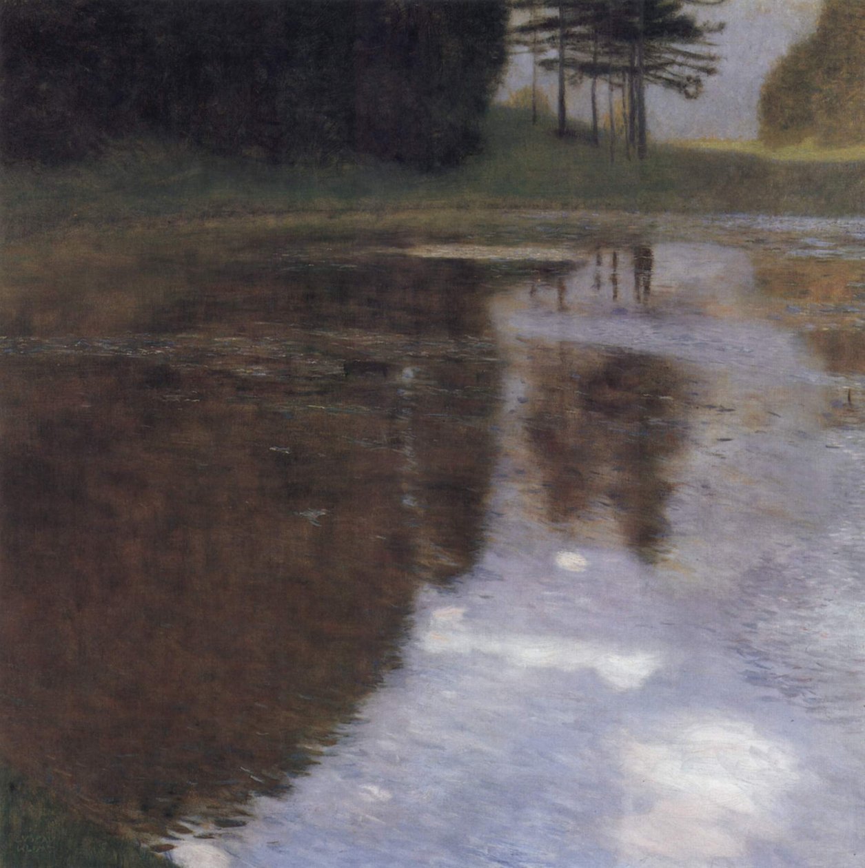 Csendes tó a Kammer parkban alkotó: Gustav Klimt