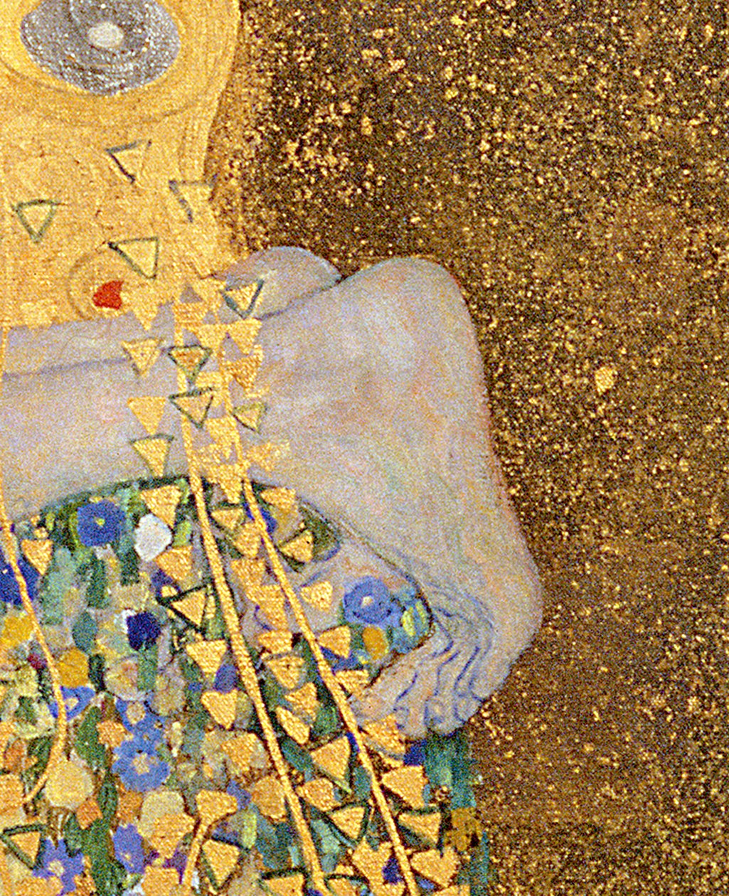 A csók, 1907-08 olaj, vászon, 601-es részlet alkotó: Gustav Klimt