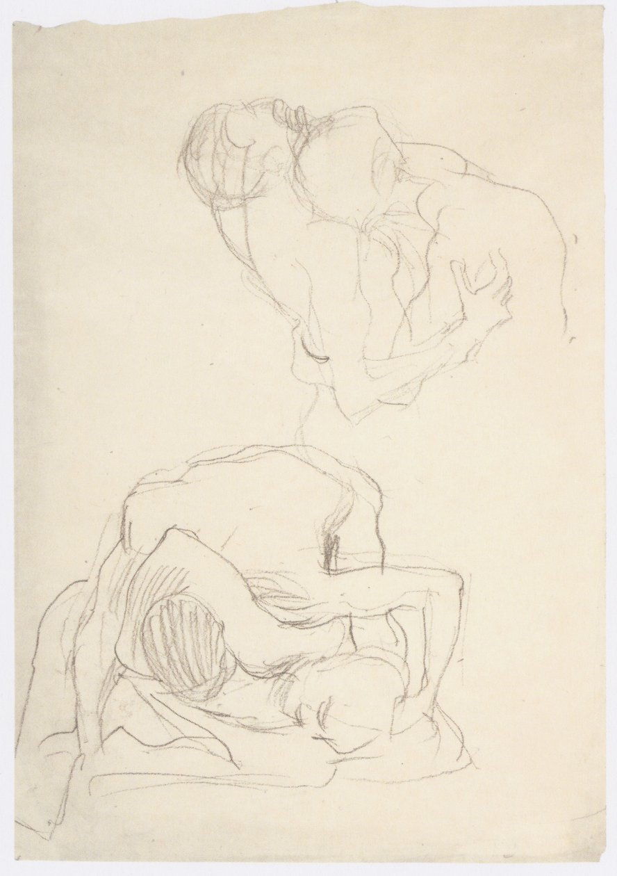Két pár birkózó alkotó: Gustav Klimt