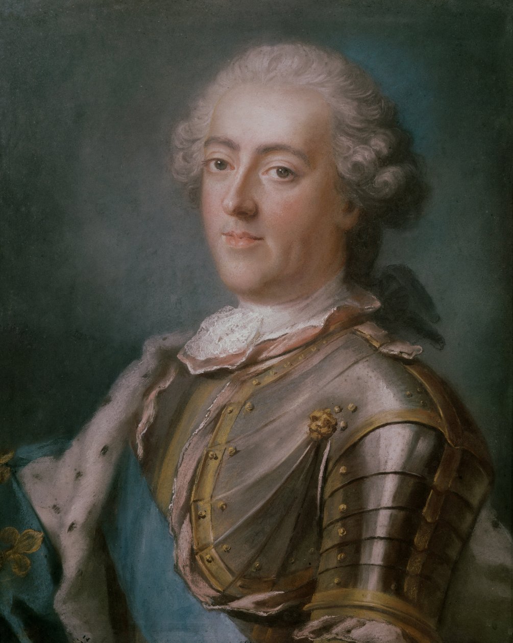 XV. Lajos (1710-74) francia király portréja (pasztell, papír) (párját lásd 173609) alkotó: Gustaf Lundberg