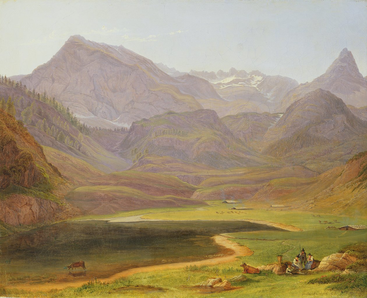 A Funtensee, 1841 alkotó: Gustav Reinhold