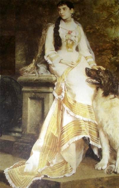 Ana Clara Breves de Moraes Costa portréja - Madame Haritoffn alkotó: Gustav Karl Ludwig Richter