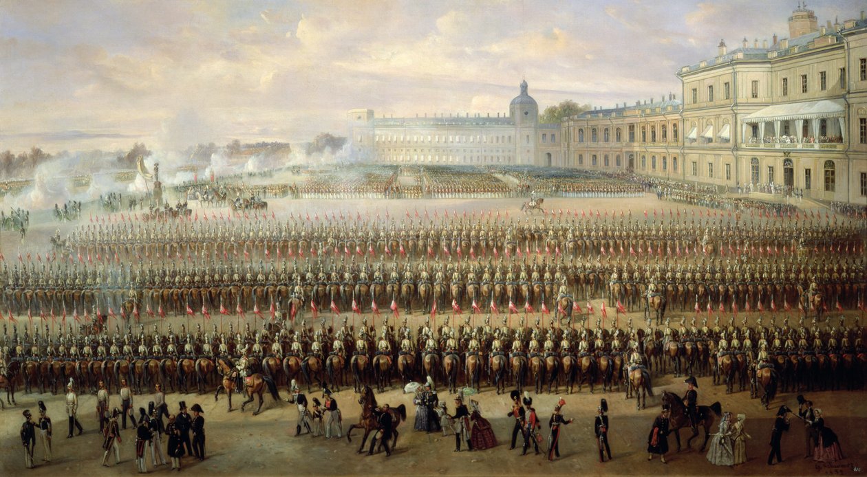Az I. Pál-emlékmű leleplezése Gatchinában, 1850 alkotó: Gustav Schwarz