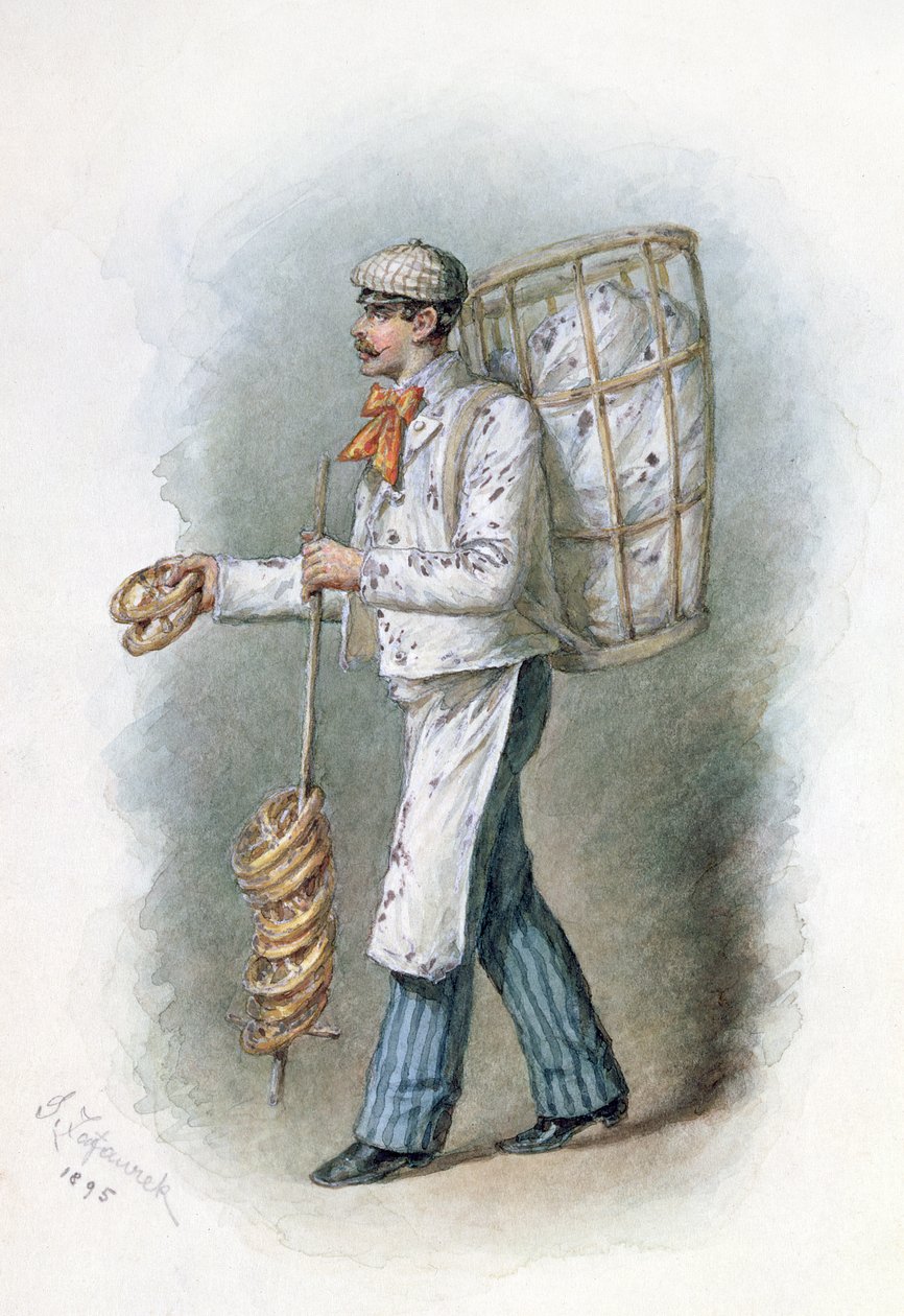 A pék, 1895 alkotó: Gustav Zafaurek