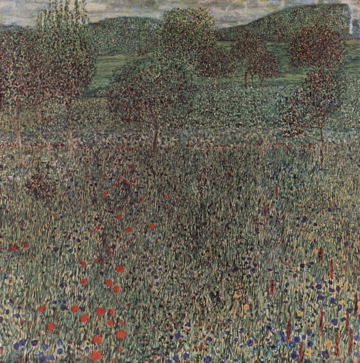 Virágzó mező alkotó: Gustav Klimt