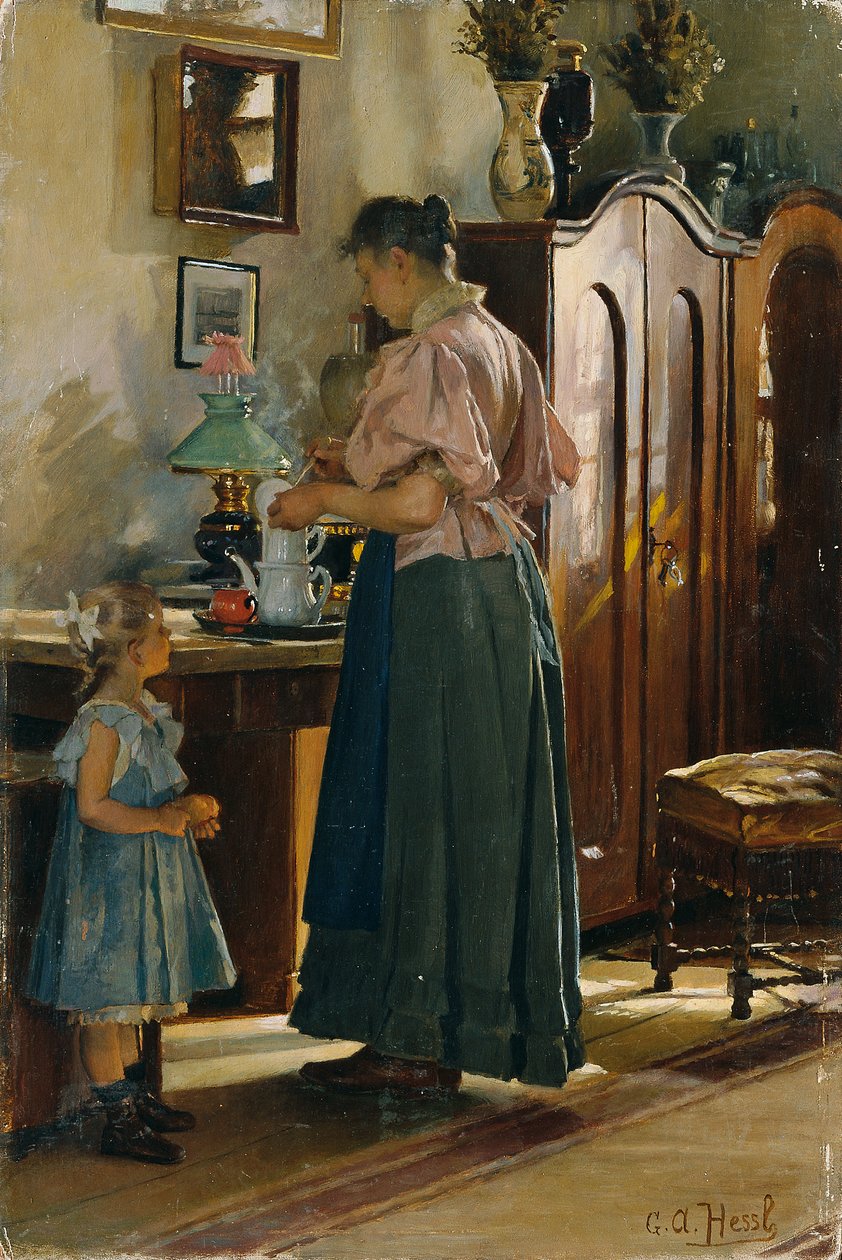 vacsora alkotó: Gustav Adolf Hessl