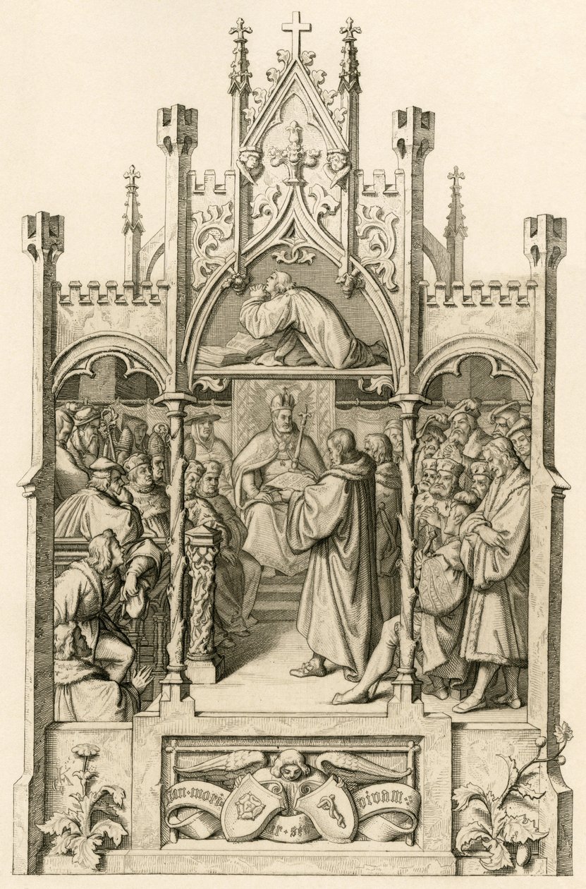 Luther imádkozik alkotó: Gustav Ferdinand Leopold Konig