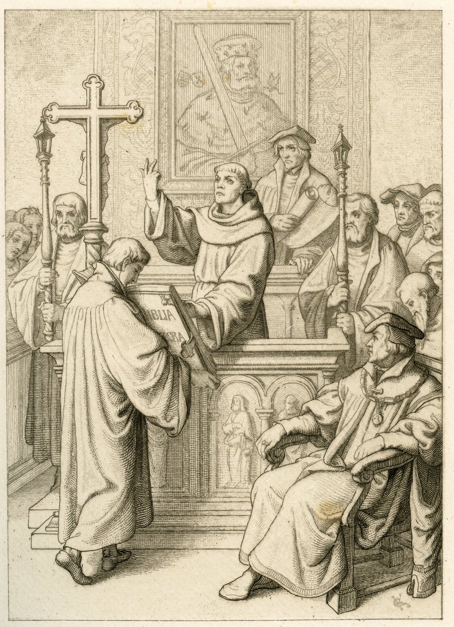 Luther Márton a Szent Biblia doktora alkotó: Gustav Ferdinand Leopold Konig