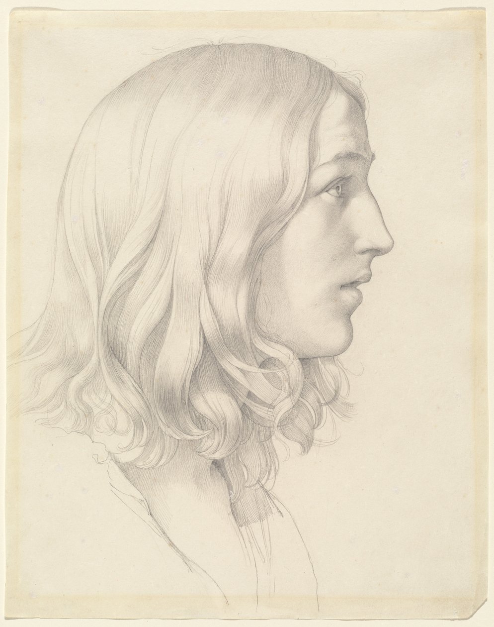 Egy fiatalember feje alkotó: Gustav Heinrich Naeke