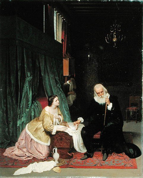 Orvoslátogatás, 1859 alkotó: Gustav Jakovlevich Budkovsky