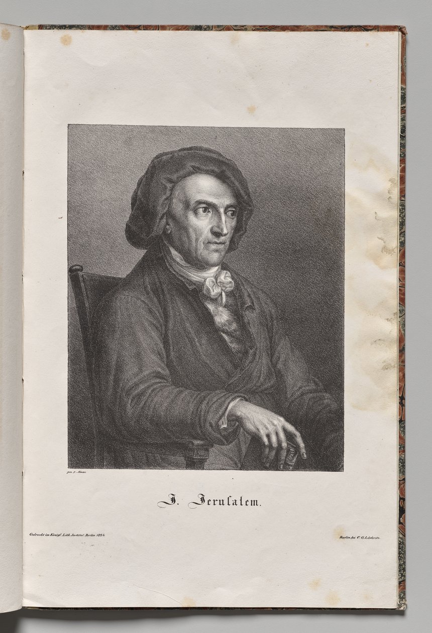 Németország híres szerzői: Johann Friedrich Wilhelm Jeruzsálem portréja alkotó: Gustav Karl Friedrich Luderitz