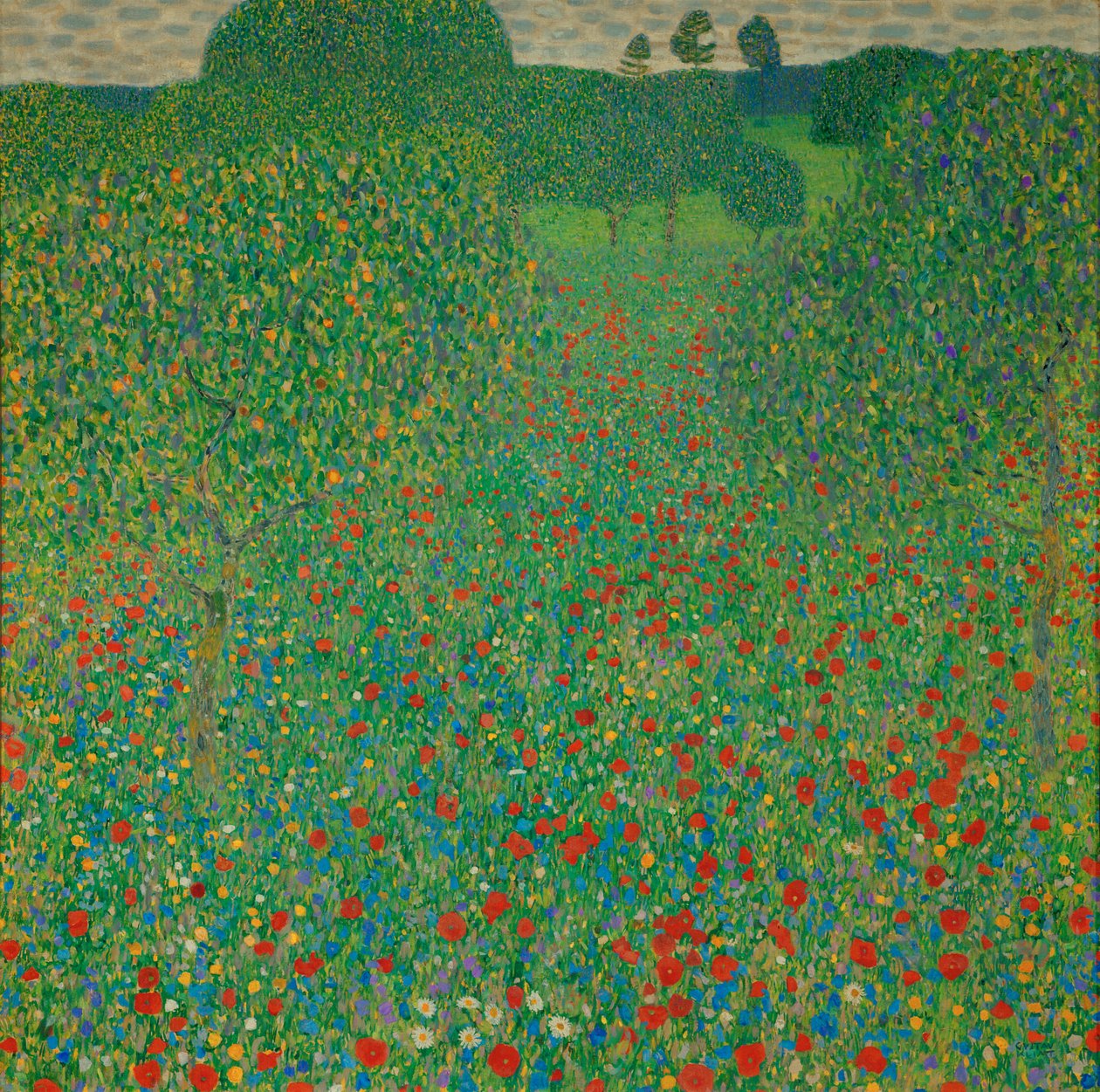 Egy mező pipacsok alkotó: Gustav Klimt