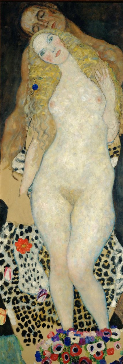 Ádám és Éva, 1918 alkotó: Gustav Klimt