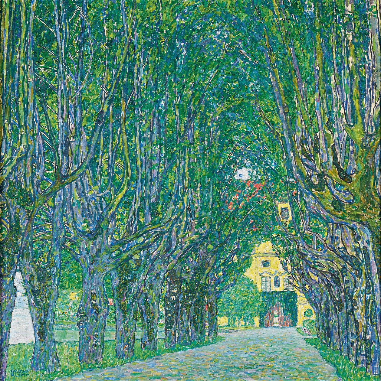 A kastélykamrához vezető sugárút alkotó: Gustav Klimt