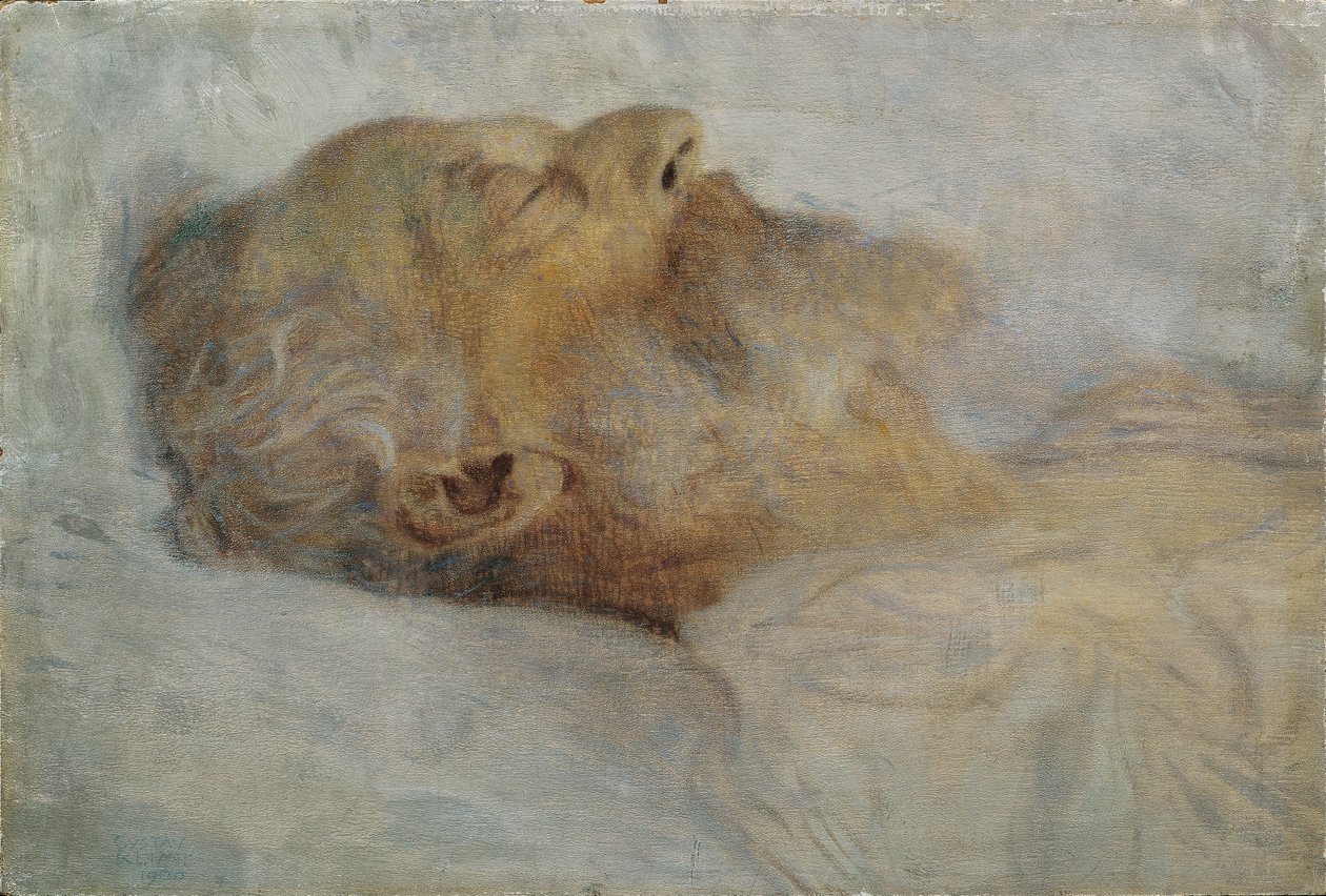 Öreg ember a halálos ágyán alkotó: Gustav Klimt