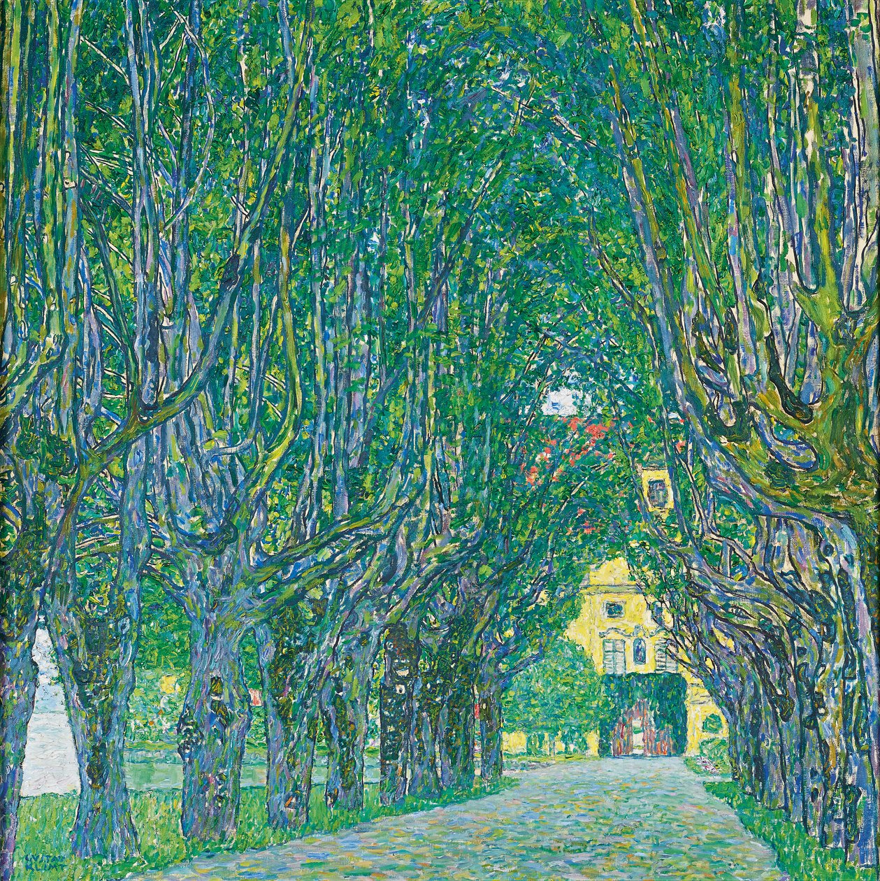 A Schloss Kammer Park sugárútja alkotó: Gustav Klimt