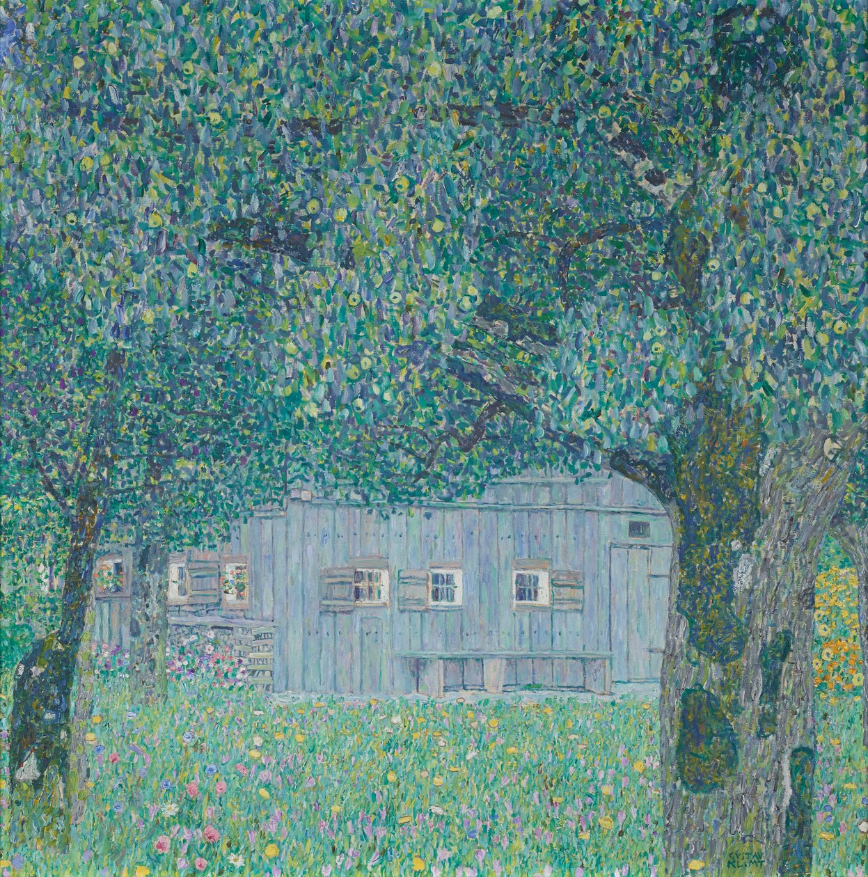 Parasztház Buchbergben (Felső-Ausztriai Parasztház) alkotó: Gustav Klimt