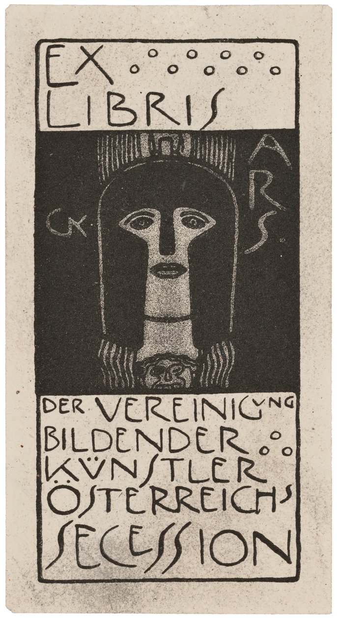 Ver Sacrum könyvtáblája, Gerlach, Schenk és Seeman 1898-99 között alkotó: Gustav Klimt