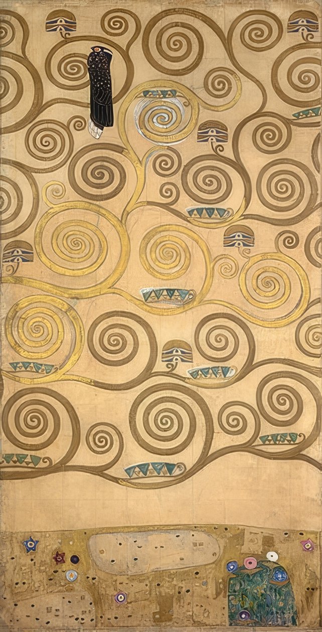 Tervezés a stoclet frízhez. Részlet. 1905/09 alkotó: Gustav Klimt