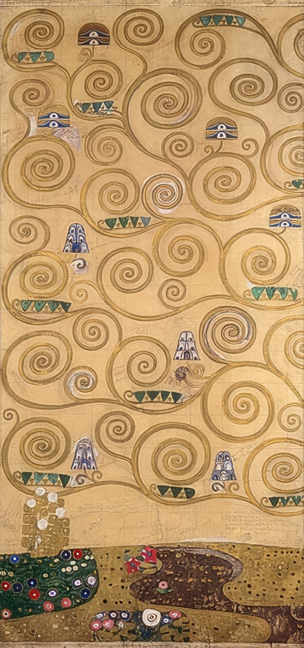 Tervezés a stoclet frízhez. Részlet. 1905/09 alkotó: Gustav Klimt