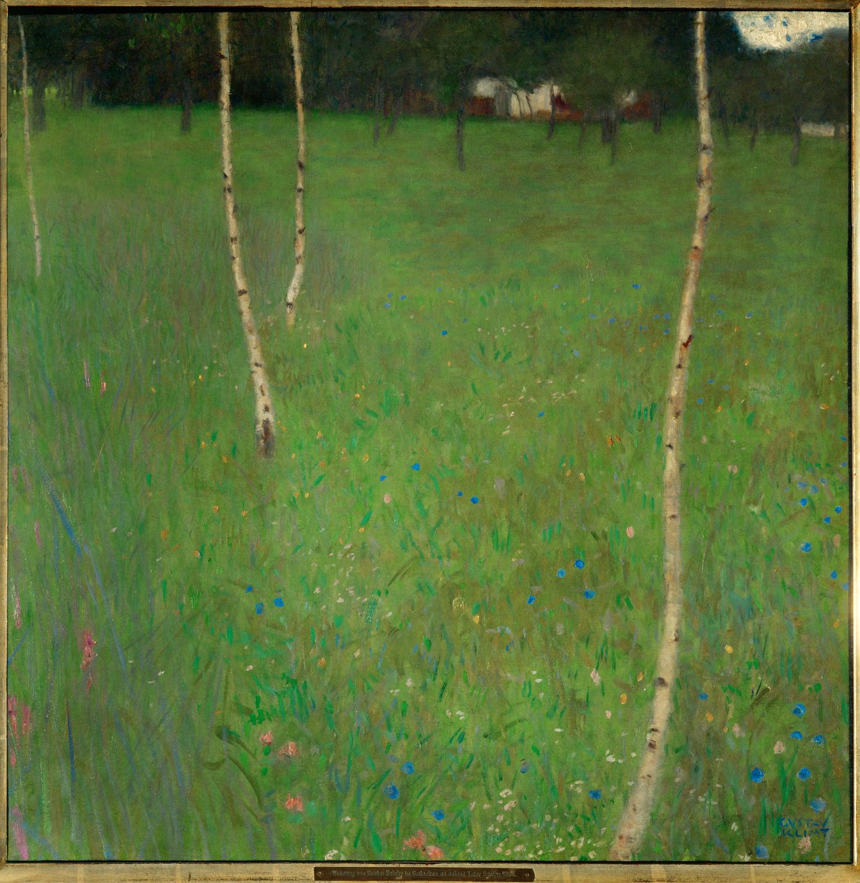 Tanyasi ház nyírfákkal alkotó: Gustav Klimt