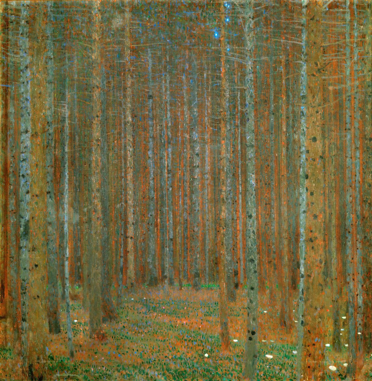 Fenyőerdő I - Klimt, Gustav (1862-1918) - 1901 - Olaj, vászon - 90x90 - Kunsthaus Zug, Kamm gyűjtemény alkotó: Gustav Klimt