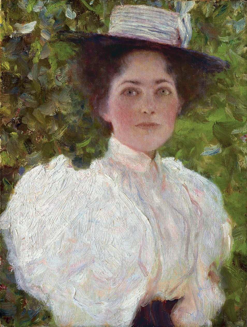 Girl in the Foliage, 1908 körül (olaj, vászon) alkotó: Gustav Klimt