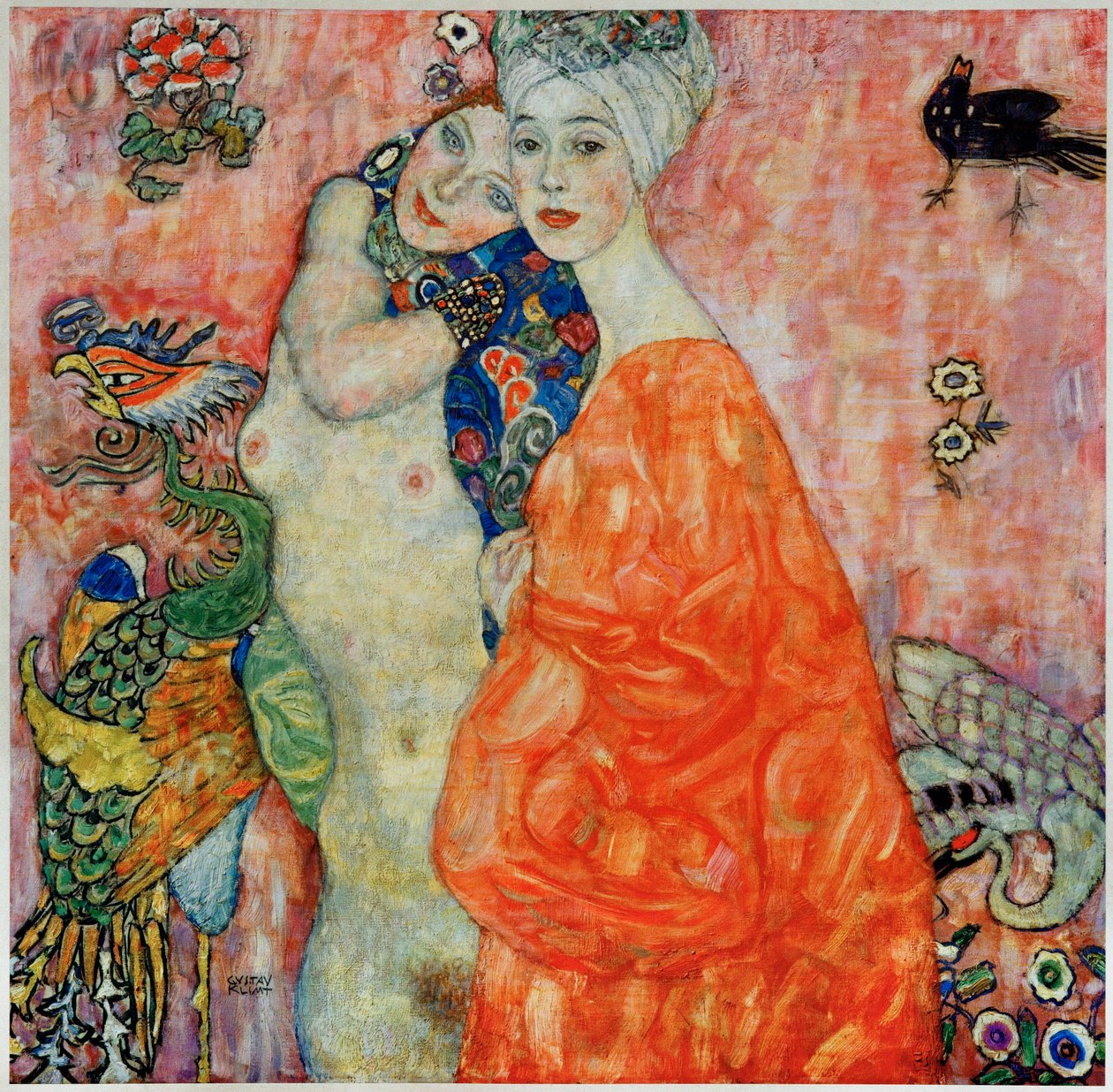 Barátnők alkotó: Gustav Klimt