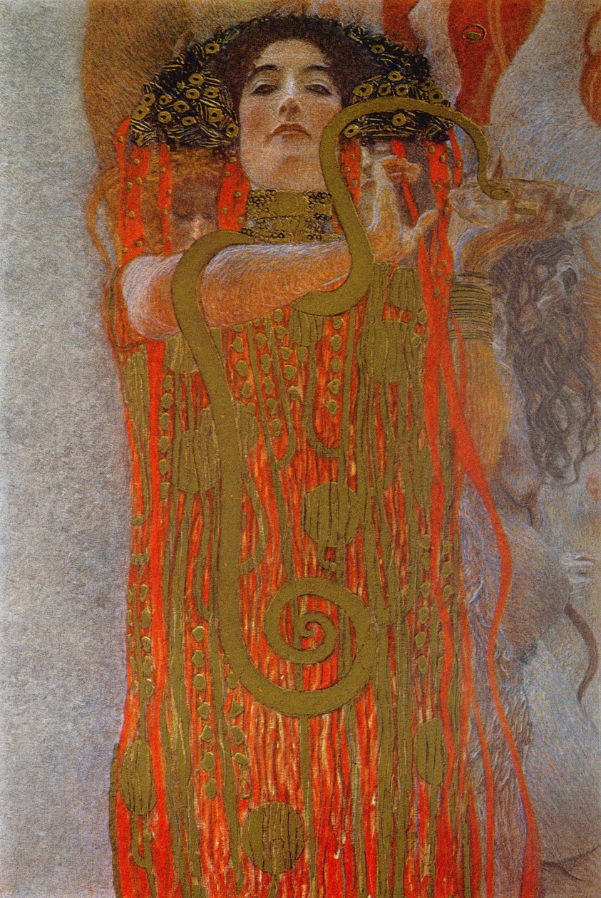 Hygieia, 1900-7 (részletek az orvostudományból) alkotó: Gustav Klimt