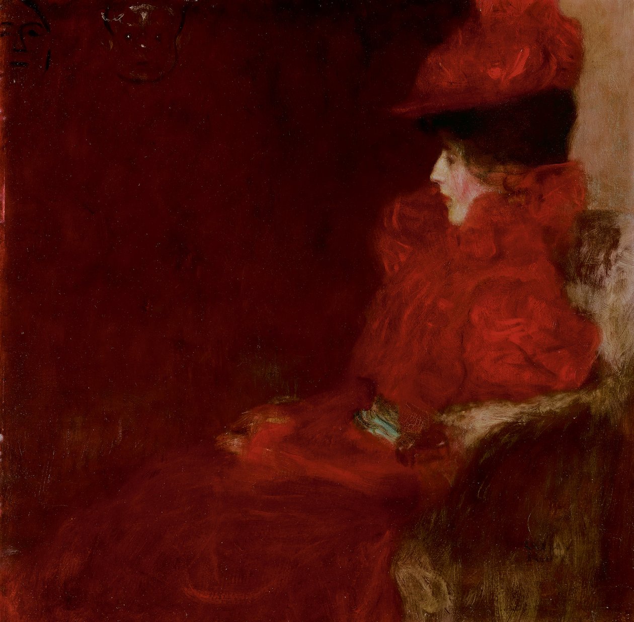 Klimt - DAME IM FAUTEUIL (Nő egy karosszékben), 1897-98 alkotó: Gustav Klimt