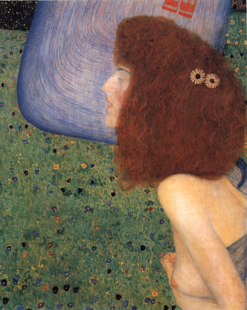 Klimt - Lány kék fátyollal, 1902-1903 körül alkotó: Gustav Klimt