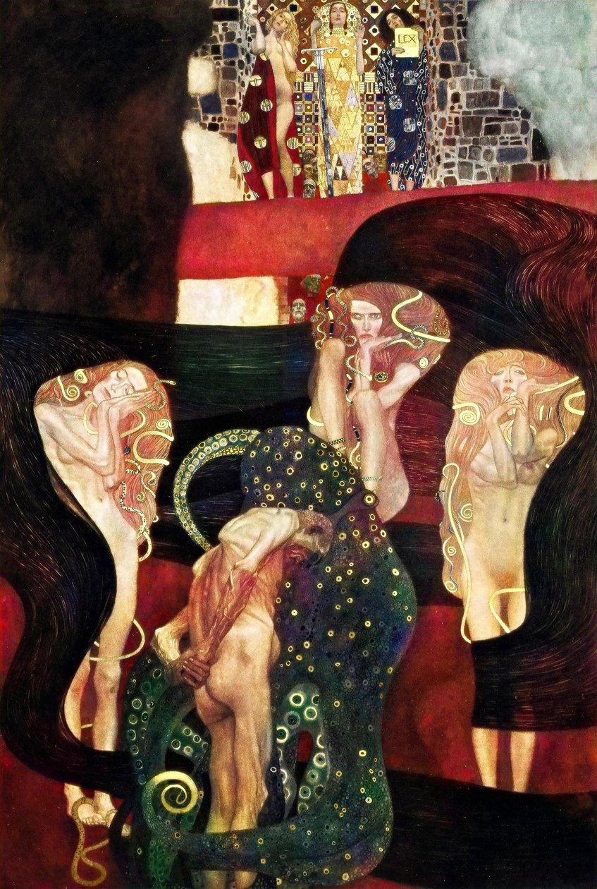 Klimt Bécsi Egyetem Mennyezeti festmények alkotó: Gustav Klimt