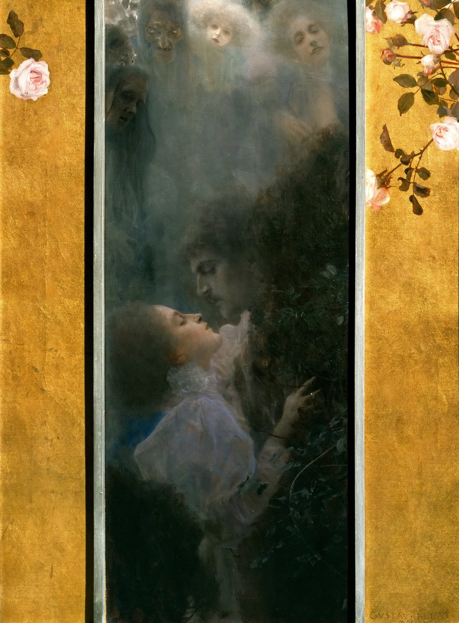 Szerelem, 1895 alkotó: Gustav Klimt