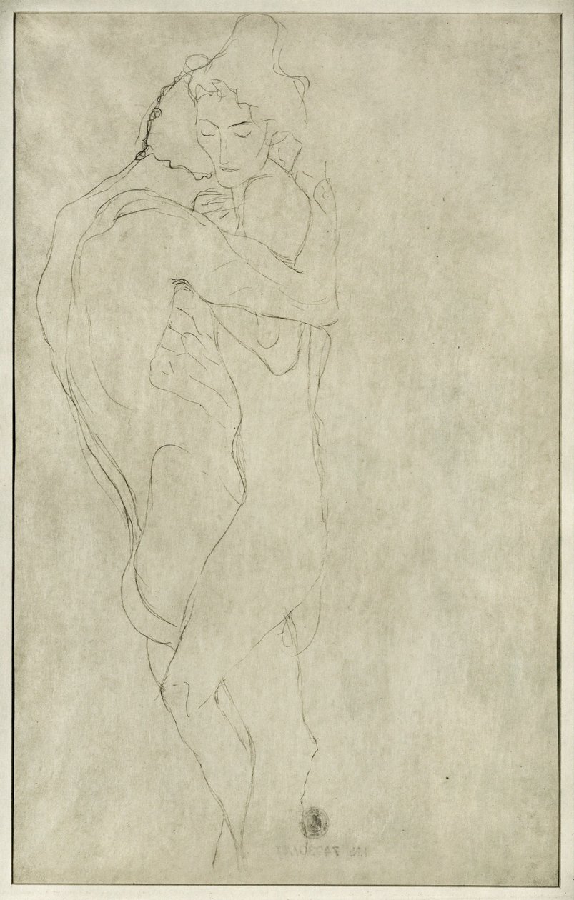 Szerelmesek alkotó: Gustav Klimt