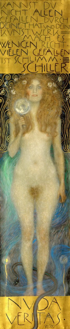 Nuda Veritas, 1899 alkotó: Gustav Klimt