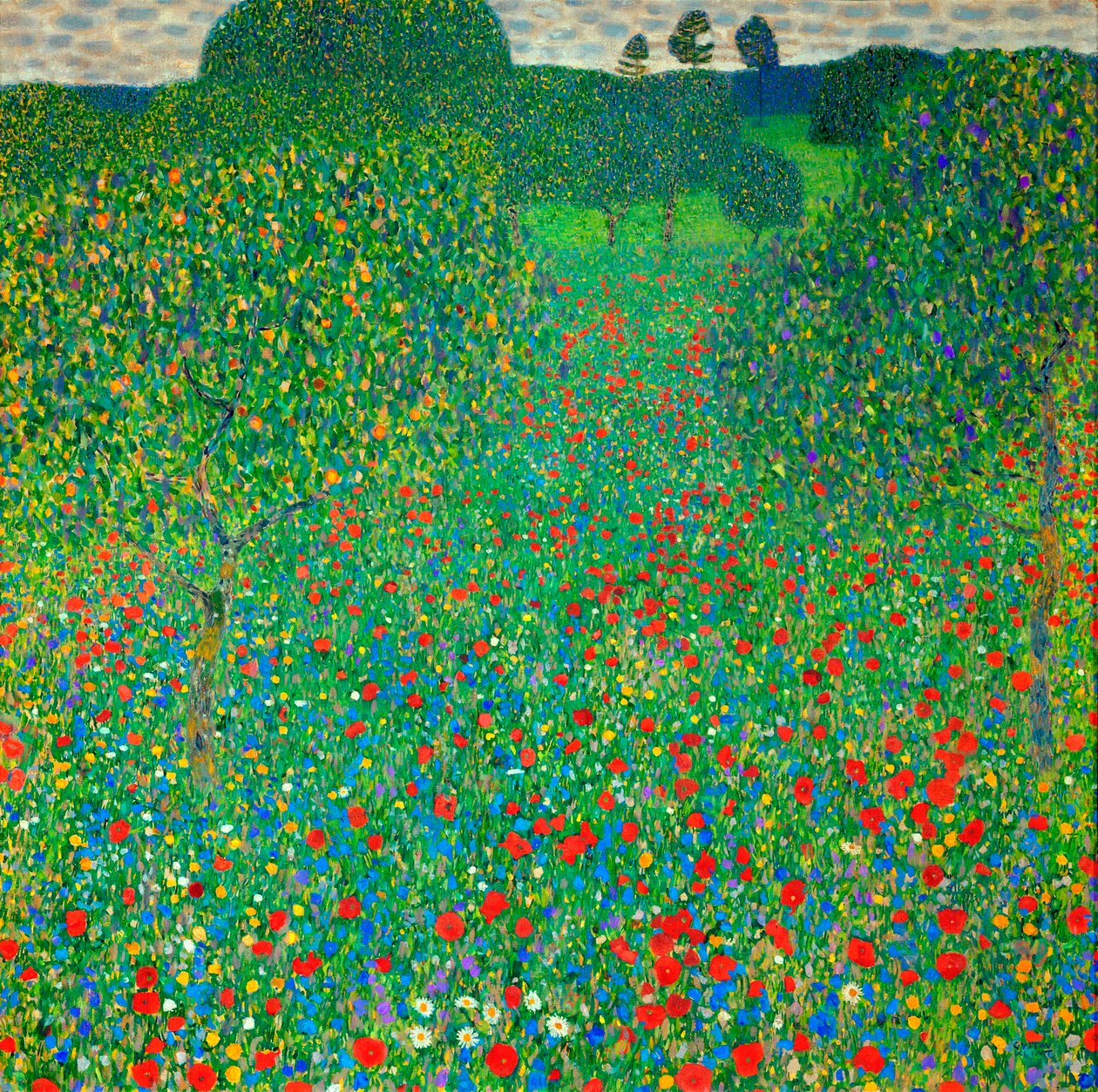 Mákmező, 1907 alkotó: Gustav Klimt