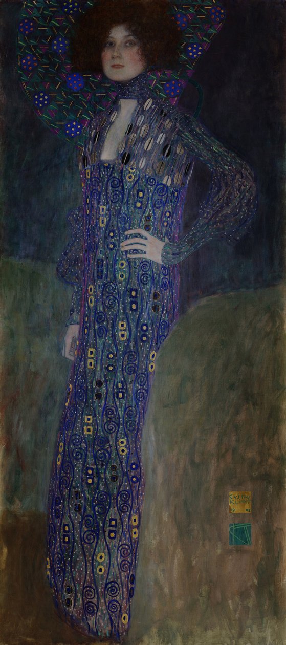 Emilie Flöge portréja, 1902 alkotó: Gustav Klimt