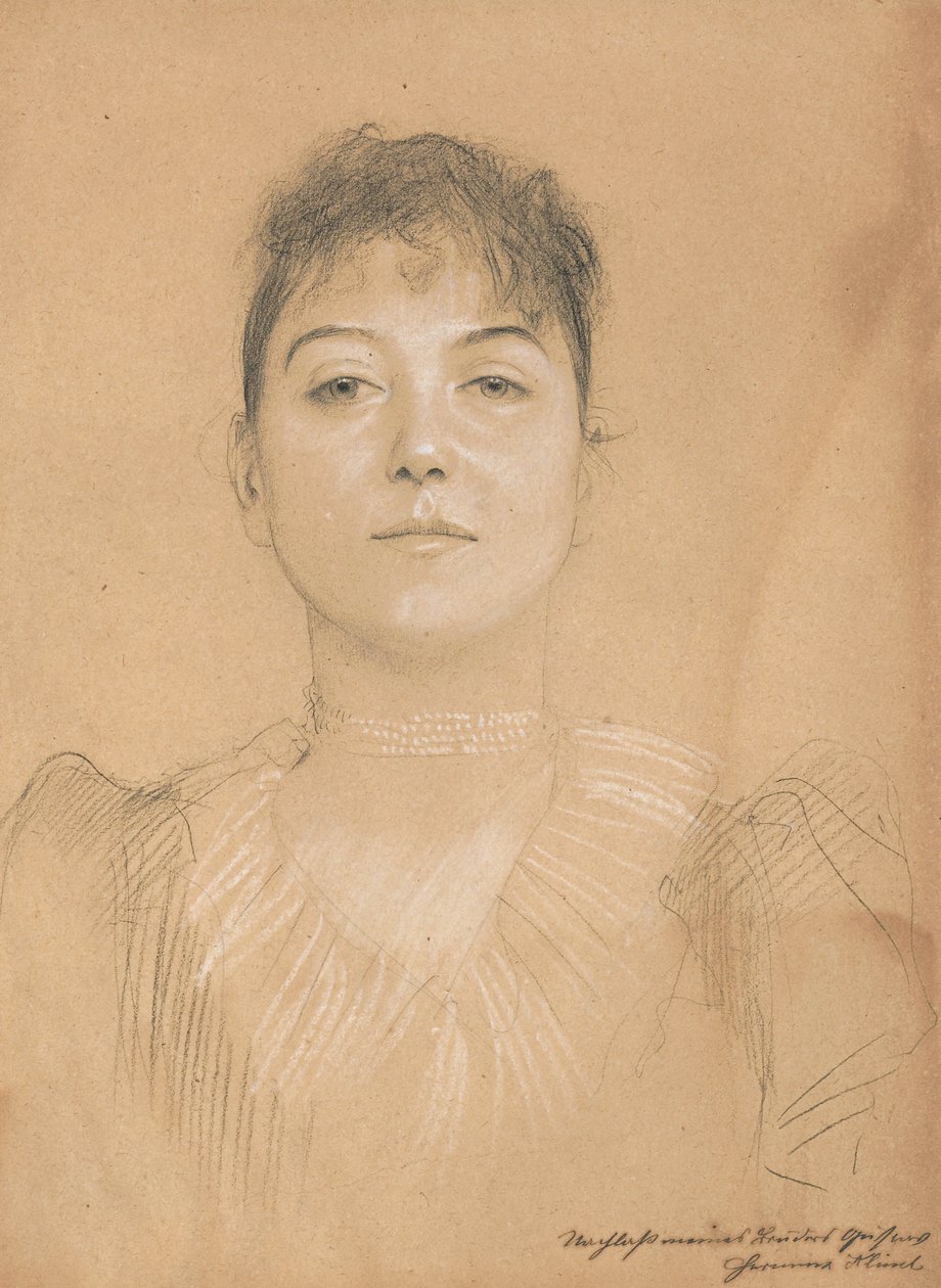 Női portré, 1890-1891 körül alkotó: Gustav Klimt