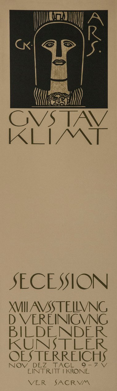 A tizennyolcadik bécsi szecessziós kiállítás plakátja, 1903. alkotó: Gustav Klimt